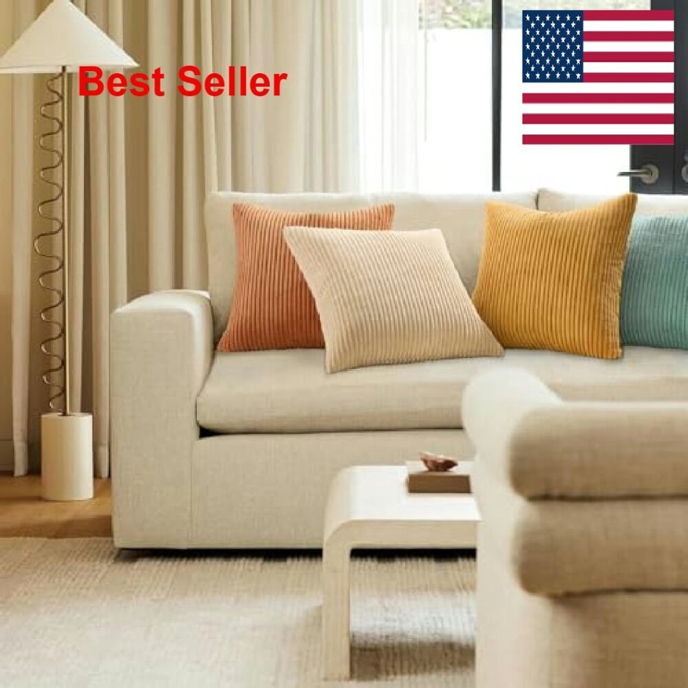 Velvet Throw Pillow Covers Set of 4 Modern Boho Farmhouse Home Decor - Picture 8 of 8